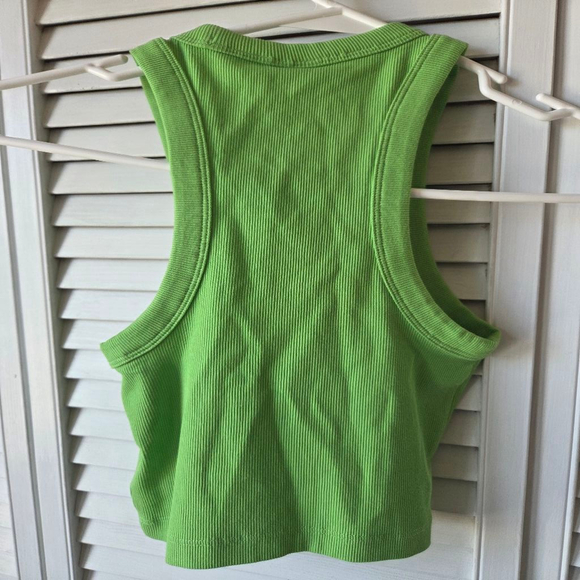 Women's & Other Stories Green Ribbed Tank Top Size xs/xxs - Picture 5 of 7